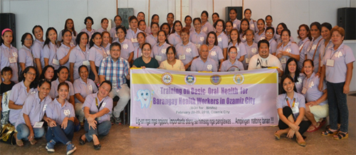DILG funded training of MU College of Dentistry in Partnership with Ozamiz City Health Office and MUCEP on Basic Oral Health for Barangay Health Workers in Ozamiz City