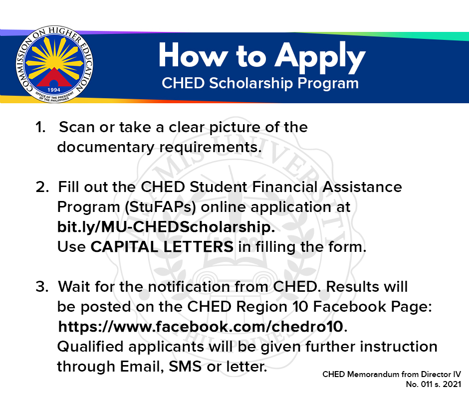 CHED SCHOLARSHIP Qualification