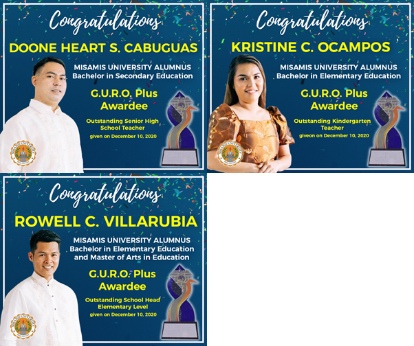 MU Education Graduates Receive G.U.R.O Awards